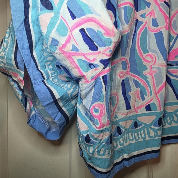 Lilly Pulitzer 5" Neilah Short In Skim Blue Reel Nauti Engineered Short Size XS - Picture 3 of 8